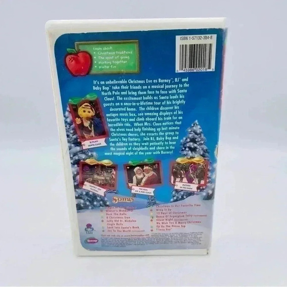 Barney's Night Before Christmas VHS Tape #2034 - Picture 2 of 8